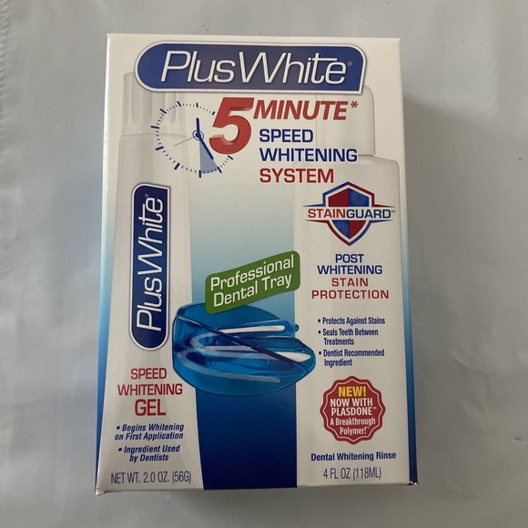 Plus White 5 Minute Speed Whitening System Stain Guard New Unopened Box - Picture 2 of 9